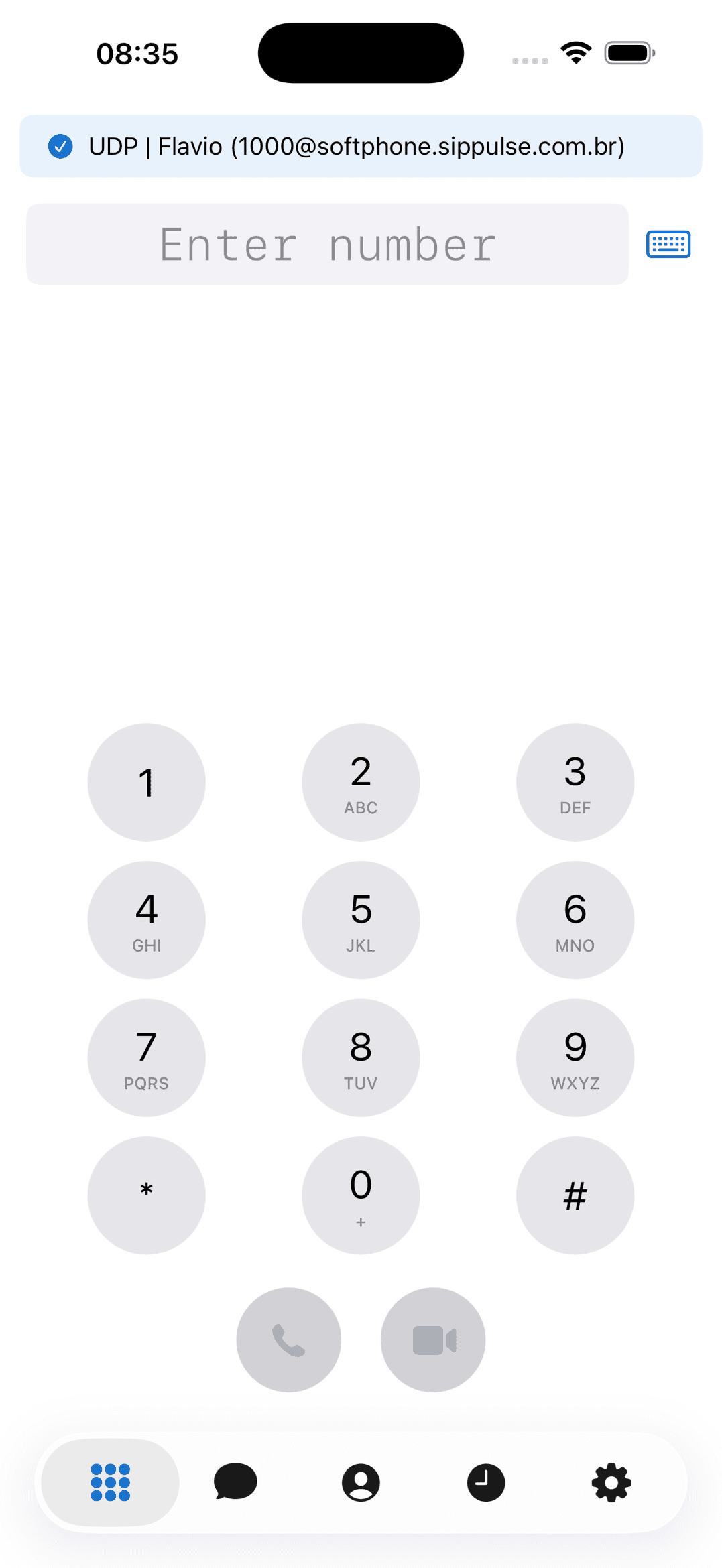 SipPulse Softphone preview
